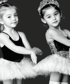 Monochrome Ballerina Kids Diamond Painting