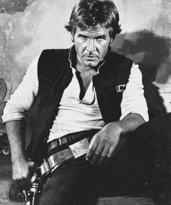 Monochrome Han Solo Star Wars Diamond Painting