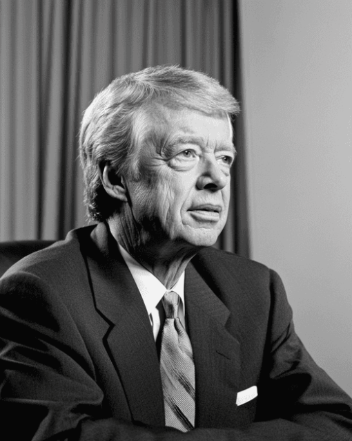 Monochrome Jimmy Carter Diamond Painting