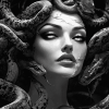 Monochrome Medusa Diamond Painting