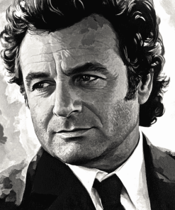 Monochrome Peter Falk Diamond Painting