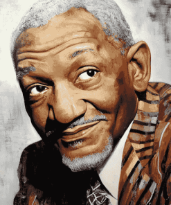 Monochrome Redd Foxx Diamond Painting