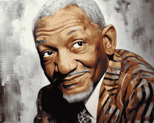 Monochrome Redd Foxx Diamond Painting