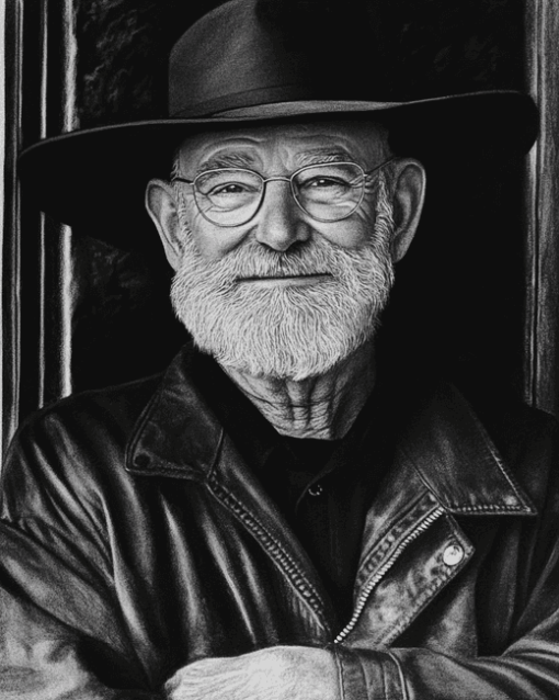 Monochrome Terry Pratchett Diamond Painting