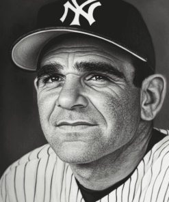 Monochrome Yogi Berra Diamond Painting