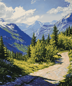 Montana Sun Road Landscapes Diamond Painting