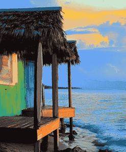 Montego Bay Seaside Sunset Diamond Painting