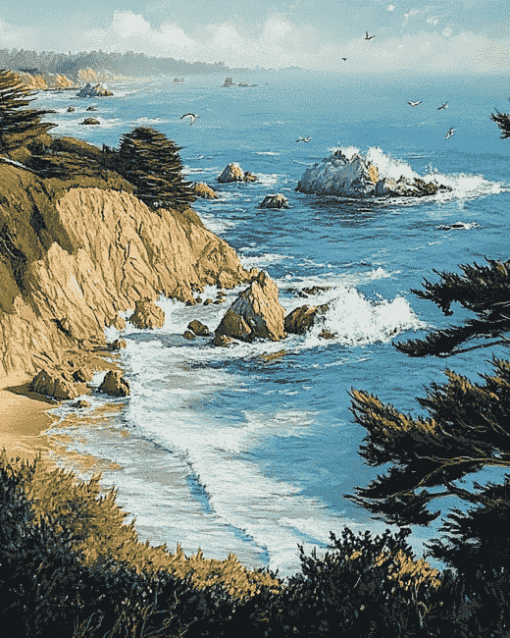 Monterey Bay Seascapes Diamond Painting