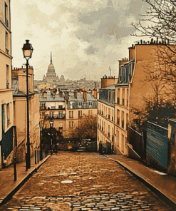 Montmartre Hill Boulevards Diamond Painting