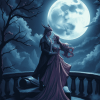 Moon and Lady Fantasy Diamond Painting