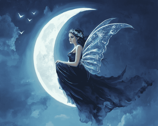 Moonlit Fairy Fantasy Diamond Painting