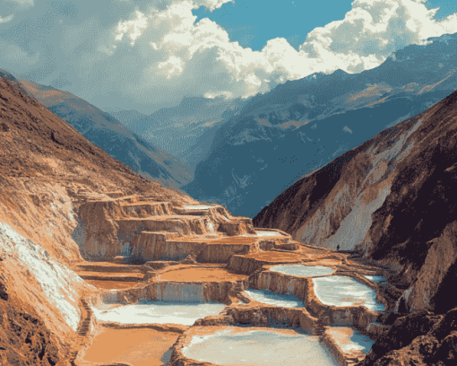 Moray Salt Mines Landscape Diamond Painting