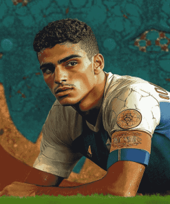 Moroccan Football Star Yassine Bounou Diamond Painting