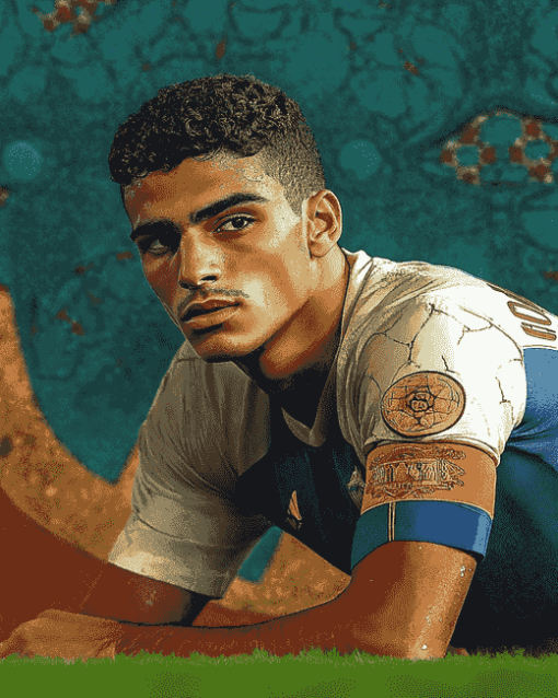 Moroccan Football Star Yassine Bounou Diamond Painting