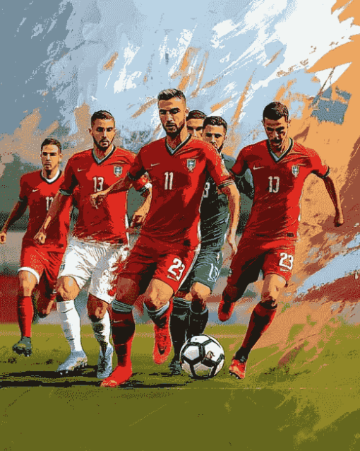 Moroccan Footballers Fifa 23 Diamond Painting