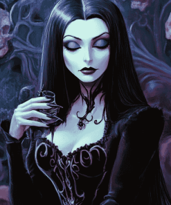 Morticia Addams Family Diamond Painting