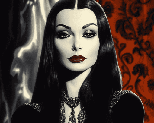 Morticia Addams Family Diamond Painting