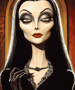 Morticia Addams Vampire Diamond Painting