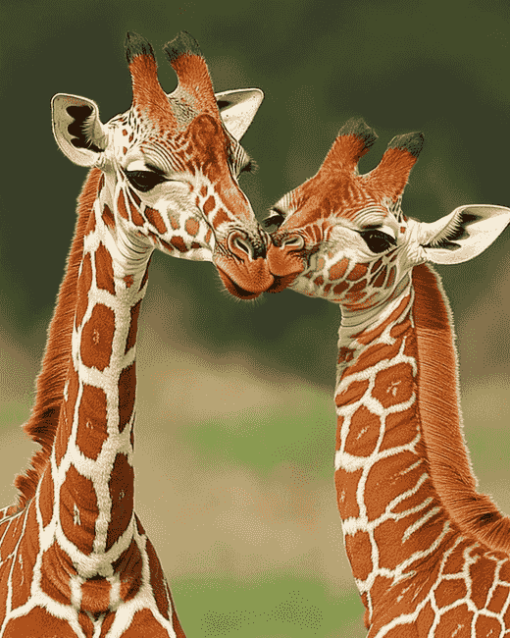 Mother Giraffe Wildlife Diamond Painting