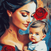 Mother and Son Love Diamond Painting