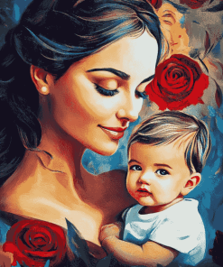 Mother and Son Love Diamond Painting