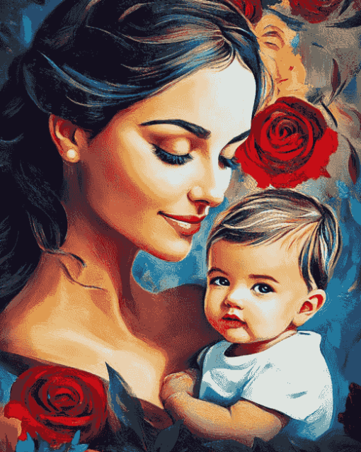 Mother and Son Love Diamond Painting