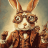 Mr Steampunk Fantasy Rabbit Diamond Painting