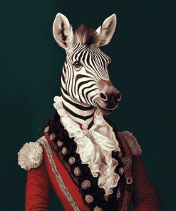 Mr Zebra Animal Diamond Painting