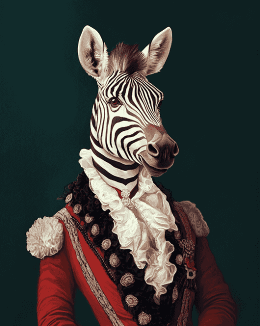 Mr Zebra Animal Diamond Painting