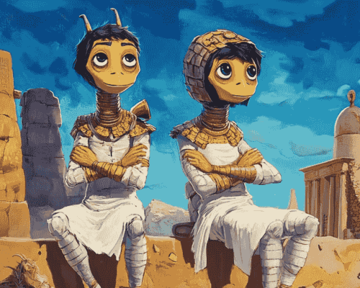 Mummies Cartoon Adventure Diamond Painting