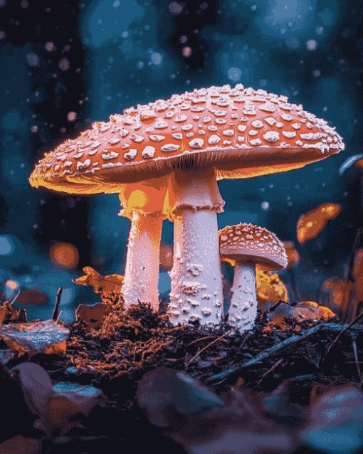 Mushroom Wonderland Diamond Painting