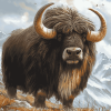 Musk Ox Animal Diamond Painting