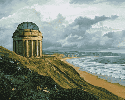 Mussenden Temple National Park Scene Diamond Painting