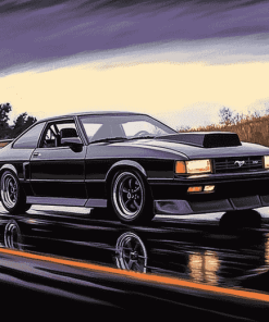 Mustang Fox Body Cars Diamond Painting