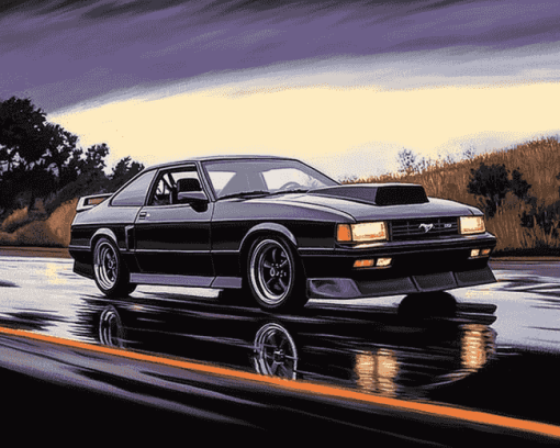 Mustang Fox Body Cars Diamond Painting