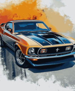 Mustang Mach 1 Vintage Diamond Painting