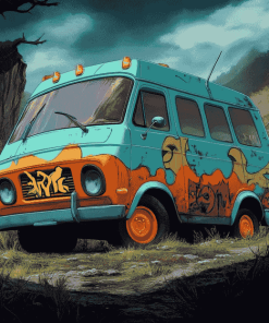 Mystery Machine Van Diamond Painting