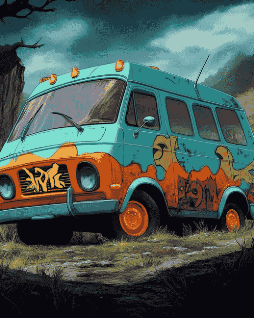 Mystery Machine Van Diamond Painting