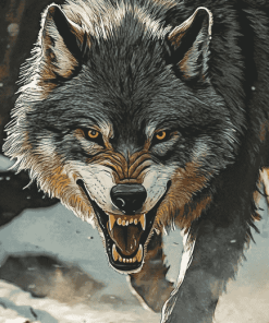 Mystical Fenrir Wolf Diamond Painting