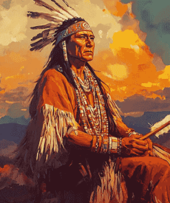 Native American Indian Chief Diamond Painting