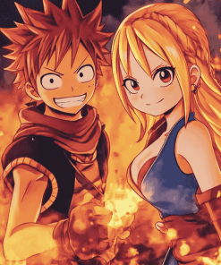 Natsu and Lucy Anime Diamond Painting