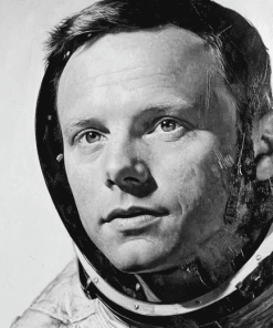 Neil Armstrong Monochrome Diamond Painting