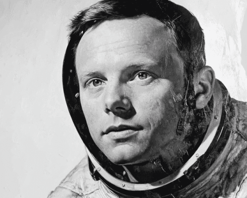 Neil Armstrong Monochrome Diamond Painting