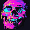 Neon Skeleton Glow Diamond Painting