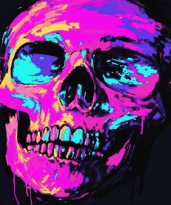 Neon Skeleton Glow Diamond Painting