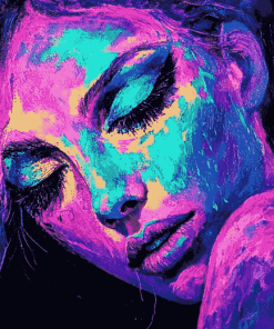 Neon Woman Diamond Painting