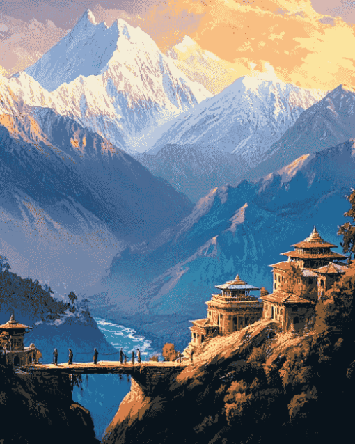 Nepal Foothills Diamond Painting