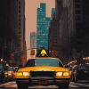 New York Taxi Car Diamond Painting