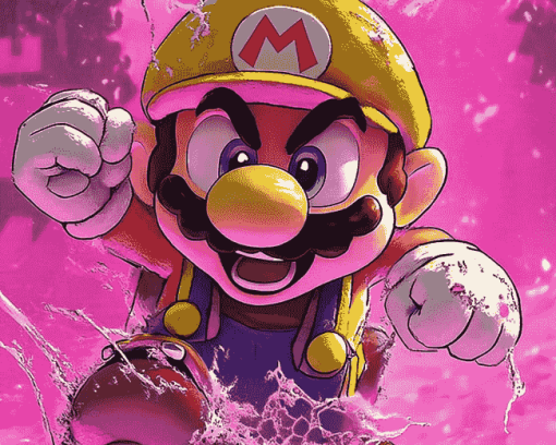 Nintendo's Mario & Wario Animation Diamond Painting