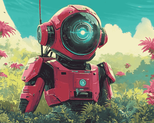 No Mans Sky Animated Robots Diamond Painting